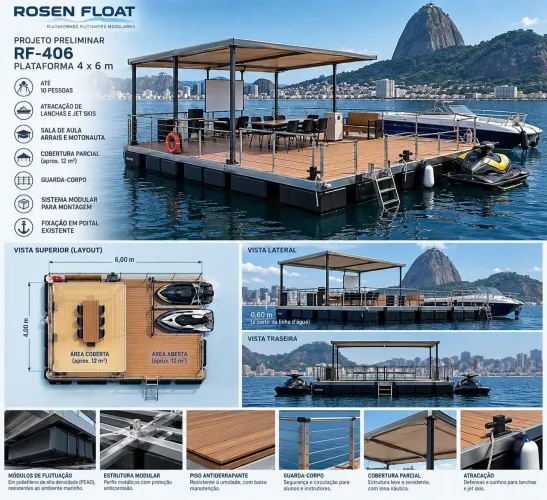 Flutuante personalizado de luxo 