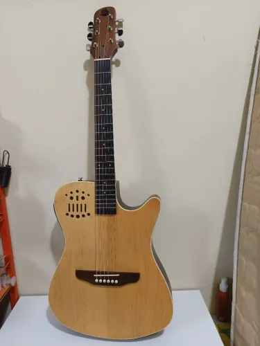 Violão Marques Flat Travel Baby Aço Natural fosco VA-144NSEQ Novo na caixa C Nota fiscal