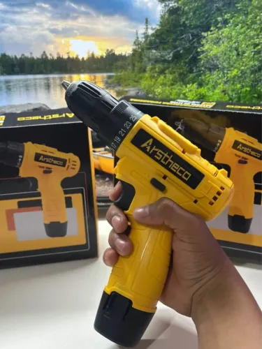 Parafusadeira e Furadeira Sem Fio Arstheco 12V NOVA