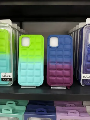 Kit 2 Capinhas para iPhone 11 Silicone Premium Antichoque Degradê Colorida