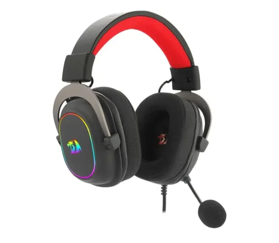 Headset Gamer Redragon Zeus X, Chroma Mk.II, RGB, Som Surround 7.1, Drivers 53mm, USB,