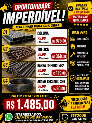 materiais para construção