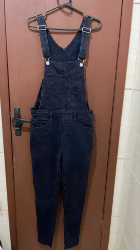 Macacão Levi?s Jardineira Jeans Preto