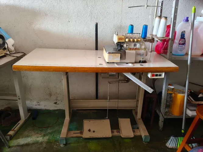 Overlok industrial ponto cadeia 