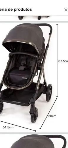 Vendo travel system discorver Safety 1st. Só o carrinho.