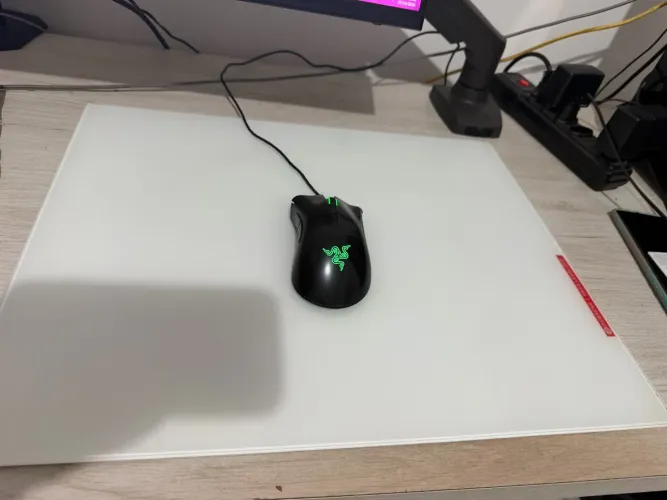 Mousepad de vidro gamer Bdx-pad 40x50 cm / aceito troca por mousepad de pano