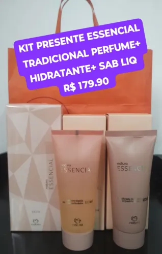 KIT PRESENTE ESSENCIAL TRADICIONAL FEMININO 3 EM 1 R$ 179,90