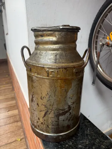 Leiteira lata de leite 15 litros antiga