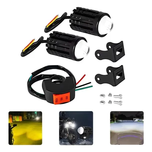 Mini farol de milha pra moto super potente de excelente luminosidade e qualidade