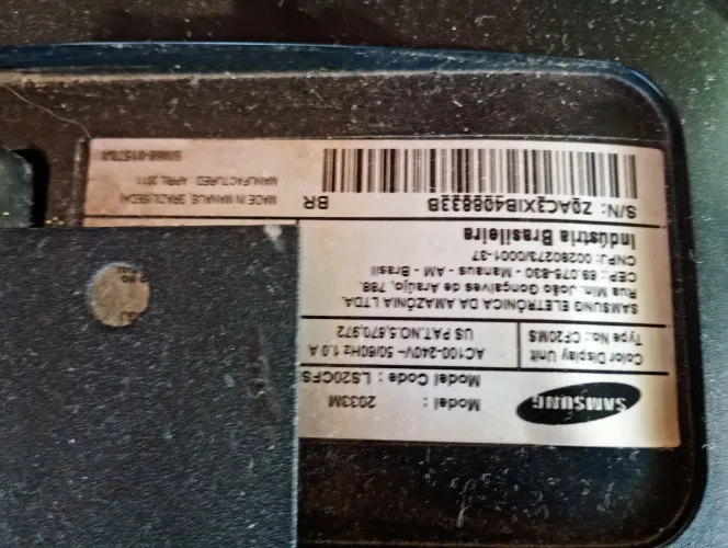 Monitor TV Samsung SyncMaster 2033M - 20 Polegadas (Excelente Estado)
