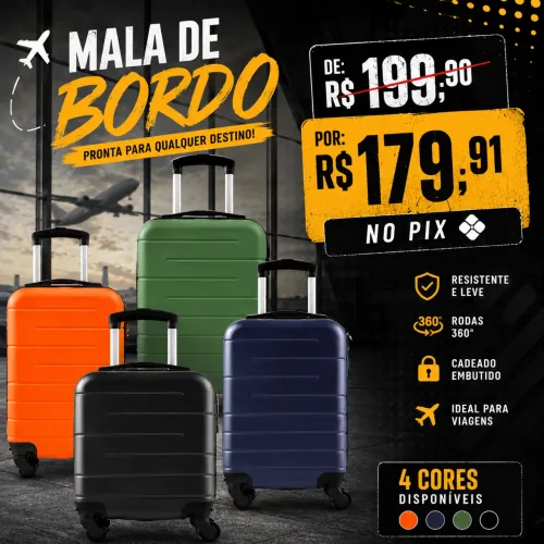 Mala de Viagem Bordo Padrão ANAC 