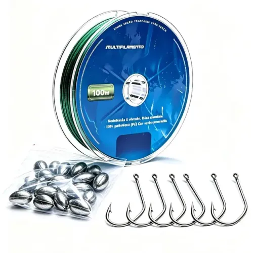 linha de pesca muitifilamento