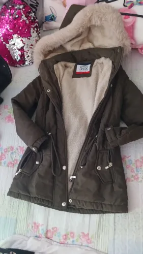 Jaqueta parka quentinha tamanho 8