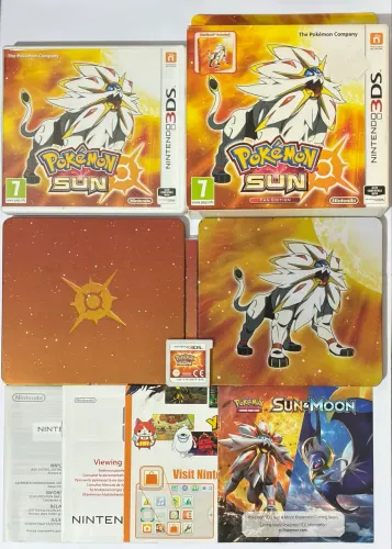 Pokémon Sun fan Edition Big Box com steelbook Nintendo 3Ds