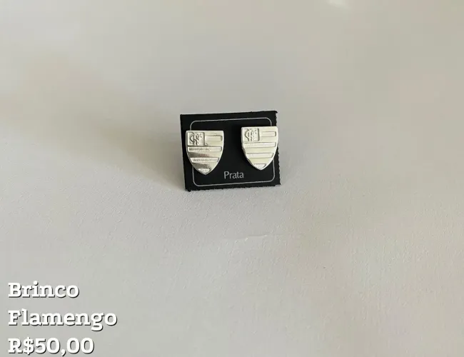 Brinco de prata925 ( Flamengo)