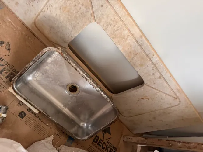 Bancada cozinha de mármore - 1,5m x 60cm
