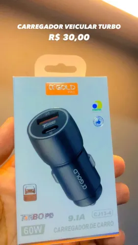 Carregador veicular turbo