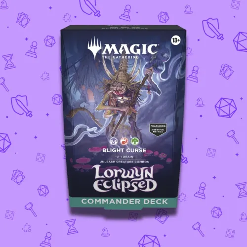 Deck commander precon de magic the gathering MTG blight curse UPGRADED, bracket 3