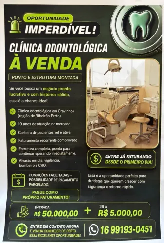 Venda Clínica Odontológica Cravinhos