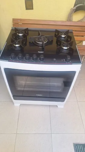 FOGÃO CINCO BOCAS DAKO / BRANCO / VIDRO