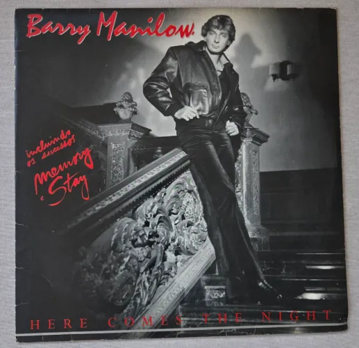 ?LP Disco de Vinil Barry Manilow Here Comes The Night 1983 Arista Com Encarte Memory
