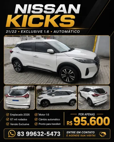 Nissan Kicks Exclusive 1.6 16V Flex AUT 2022