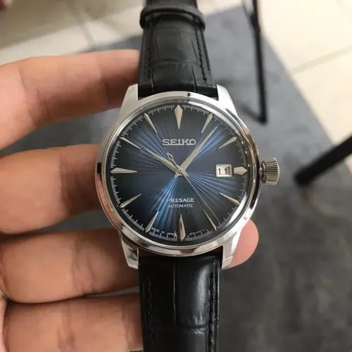 Seiko presage cocktail azul automático novo