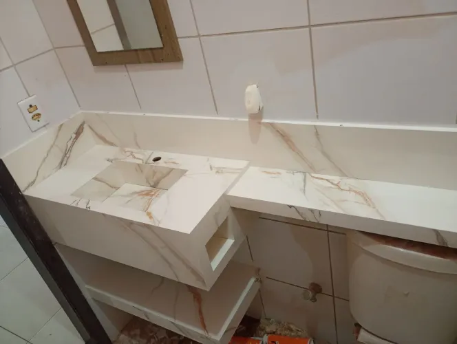 Piá pra banheiro em porcelanato 