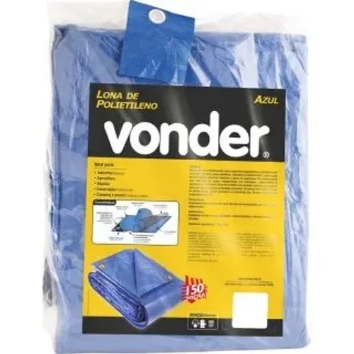 Lona De Polietileno Azul 3 m x 3 m, VONDER