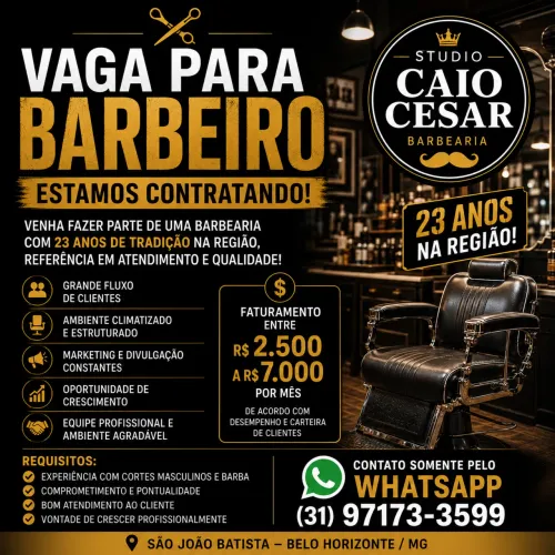 Contrata-se Barbeiro