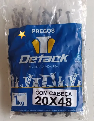 Pregos 20x48 Polido com cabeça 