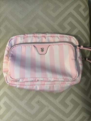 Necessaire Victoria?s Secret PINK Original Rosa Listrada