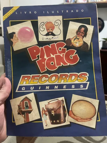 Álbum figurinhas Ping Pong Records Guinness