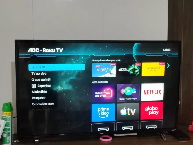 AOC roku 43 HD R$900,00
