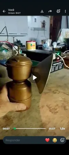 Lampião à carbureto " antiguidade" funcionando