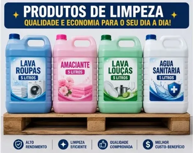KIT LIMPEZA FAMILIA 5 LITROS