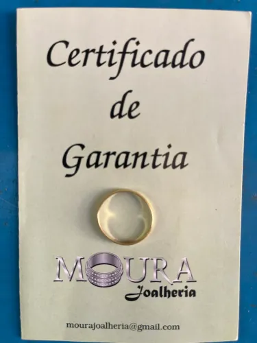 Aliança ouro 18k 750