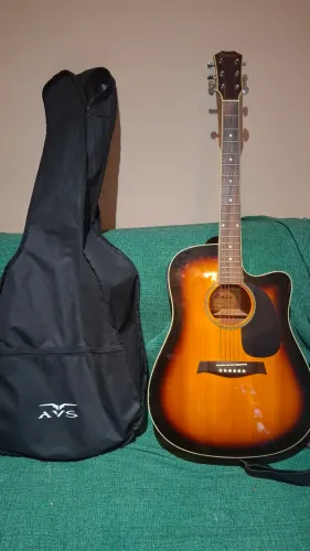 Violão Condor Folk Elétrico com Capa e Correia - Excelente Estado