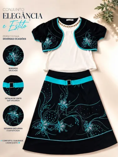 CONJUNTO 3 PEÇAS TAMANHO G 