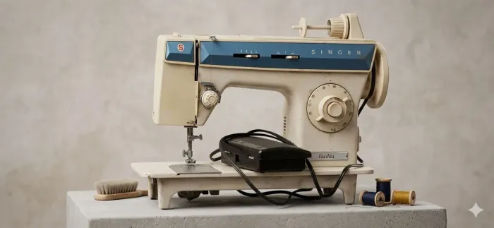 Máquina De Costura Singer Facilita 43 Antiga (Com Pedal)