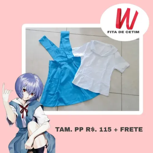 COSPLAY NEON GENESIS EVANGELION UNIFORME ESCOLAR