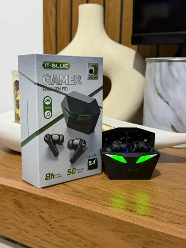 Fone Bluetooth Gamer 8hrs de Bateria