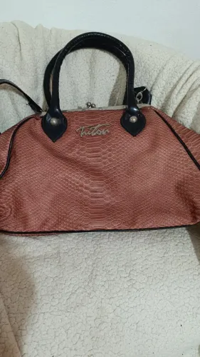 Bolsa Triton Vintage Baú - Textura Cobra / Retrô"