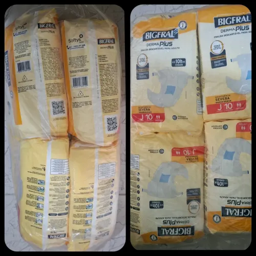 Fralda descartável adulto BIGFRAL J 20kg a 33kg