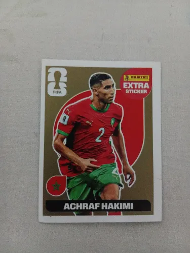 EXTRA STICKER GOLD HAKIMI RARA