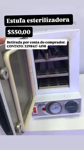 VENDE SE ESTUFA ESTERILIZADORA