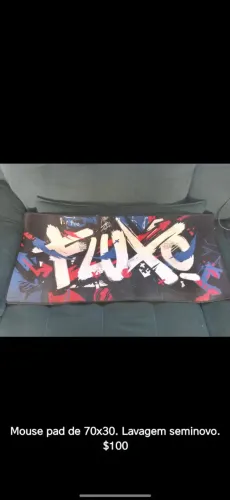 Mouse pad da Fluxo 70x30, lavável seminovo
