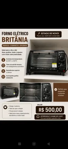 Forno elétrico 10 L