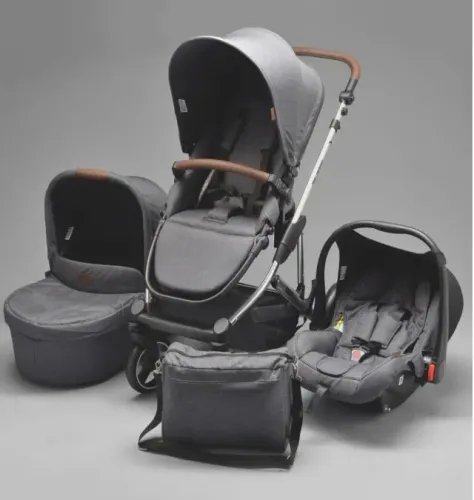 Kit completo Carrinho de bebê +moises + bebe conforto - Como 4 abc Design