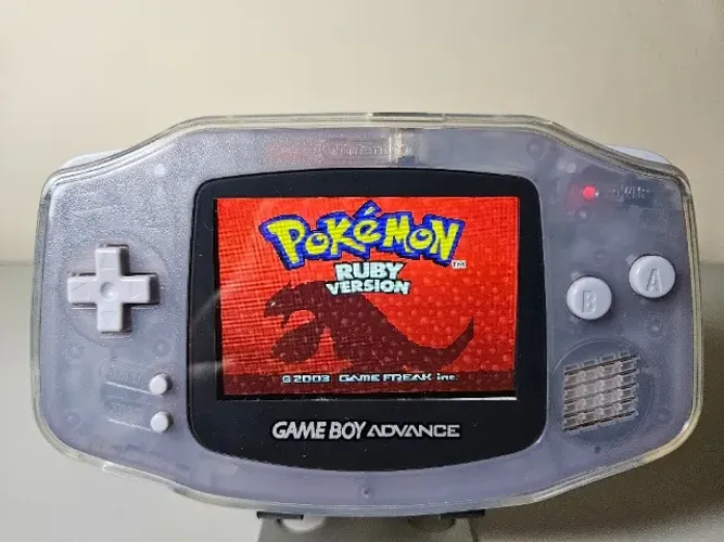 Game Boy Advance Tela IPS | Com Pelicula e Case de Silicone